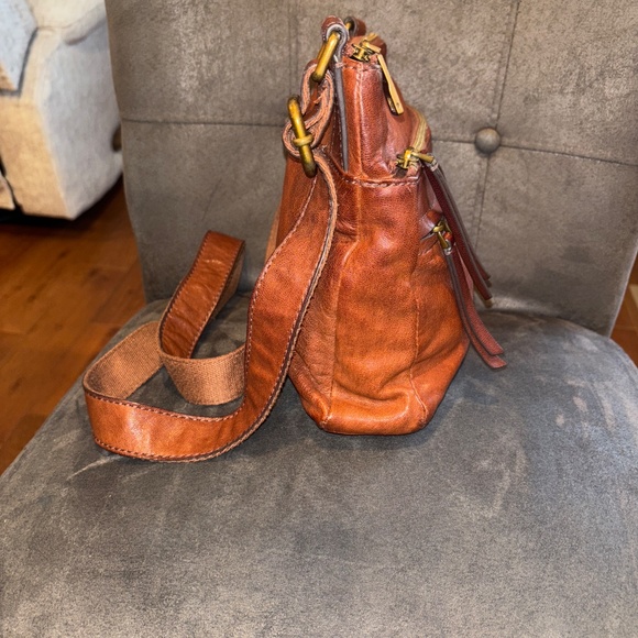 Fossil Corey Brown Leather Crossbody Handbag - Picture 4 of 7